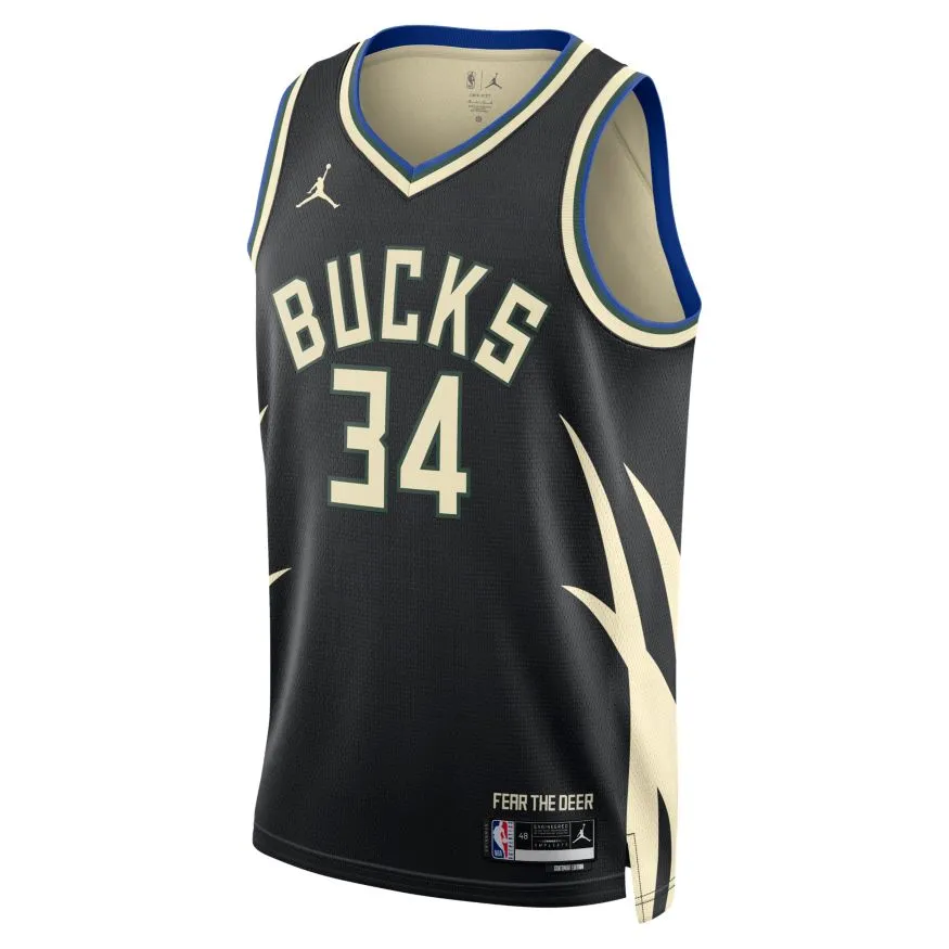 Trikot Jordan Dri-FIT NBA Milwaukee Bucks Statement Edition 2022 Swingman Jersey DO9533-010